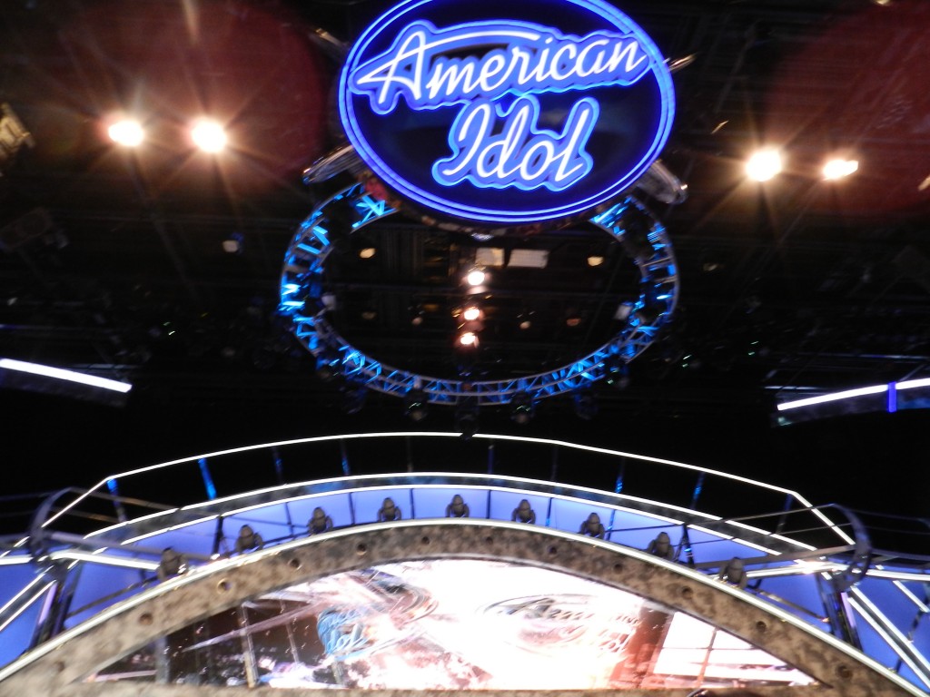 American Idol Experience Disney with Hollywood inspired stage.