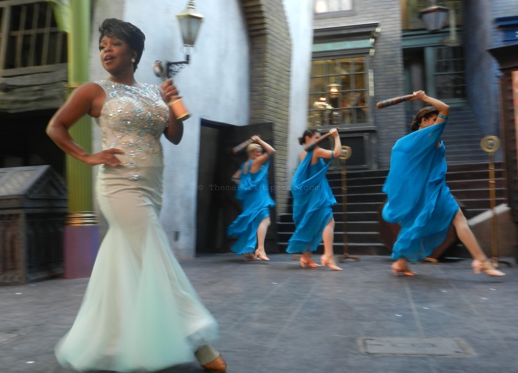 Celestina Warbeck at Diagon Alley Orlando at The Wizarding World of Harry Potter in Universal Studios.