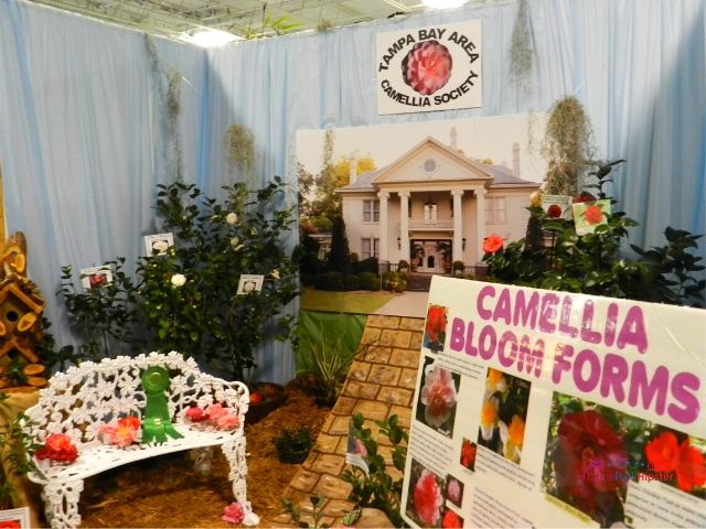2024 Florida State Fair Expo Center Camellia Bloom Forms with beautiful garden display in Tampa. Keep reading to get the full Florida State Fair Guide with Tickets, Food, Concerts, Rides and More!