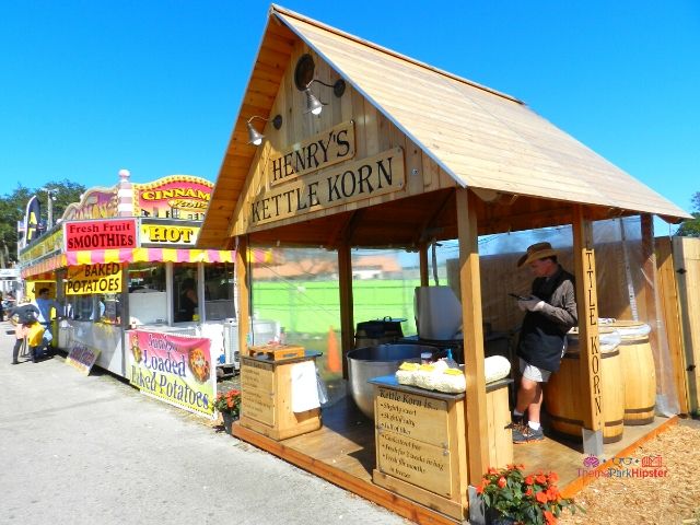 2024 Florida State Fair Henry's Kettle Korn Kiosks. Keep reading to get the full Florida State Fair Guide with Tickets, Food, Concerts, Rides and More!