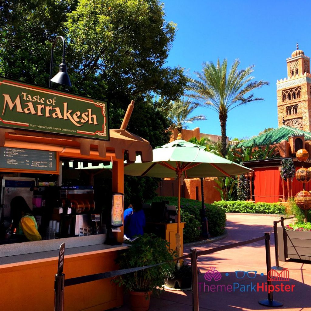 2024 Epcot Flower and Garden Festival Morocco Pavilion. Keep reading to learn how to go to Epcot Flower and Garden Festival alone and how to have the perfect solo Disney World trip.