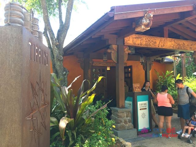 Tiffins Restaurant Entrance at Animal Kingdom. Keep reading to learn about the best Disney World restaurants for adults.