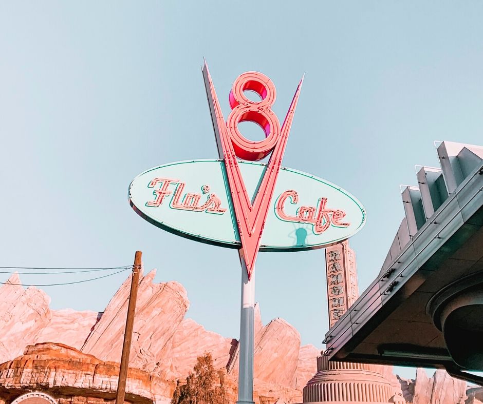 Disney California Adventure Flo's V8 Cafe in Carsland