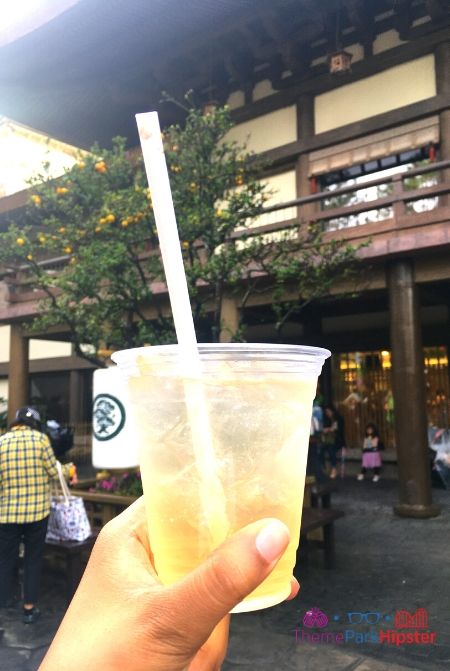 Ringo Punch in Japan Pavilion at Epcot. Keep reading for the best Epcot drinking around the world passport ideas!