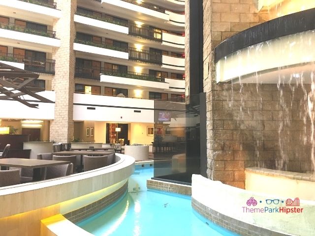 Embassy Suites Orlando Jamaican Court Lobby Area with Water Fall 