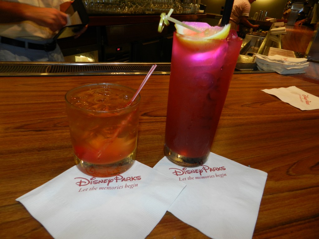 50's Prime Time Cafe. Tune-In Lounge with pink Grandma's Picnic Punch. Keep reading to learn how to do Thanksgiving Day at Disney World.