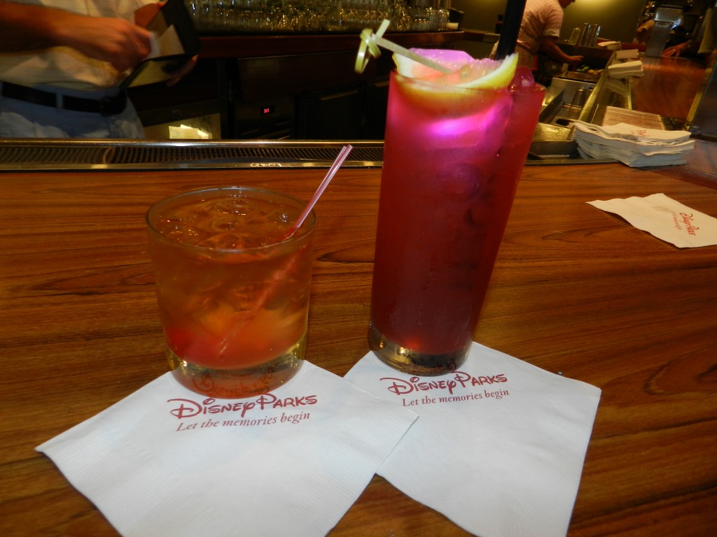 50's Prime Time Cafe. Tune-In Lounge with pink Grandma's Picnic Punch