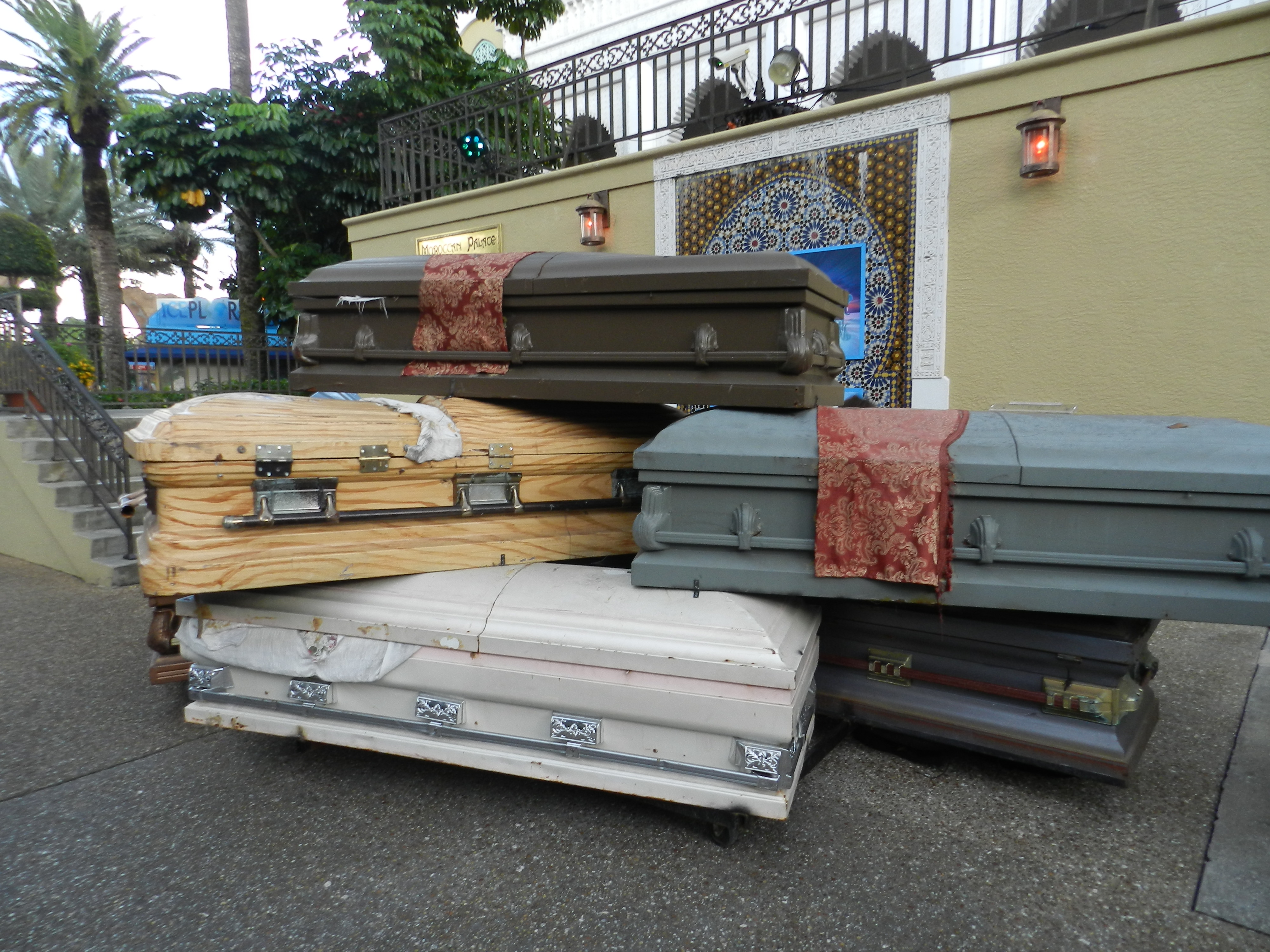 Howl-O-Scream 2012 coffins Busch Gardens Tampa