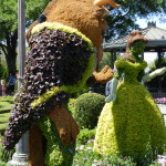 Epcot Flower and Garden Festival Belle and Beast Topiary