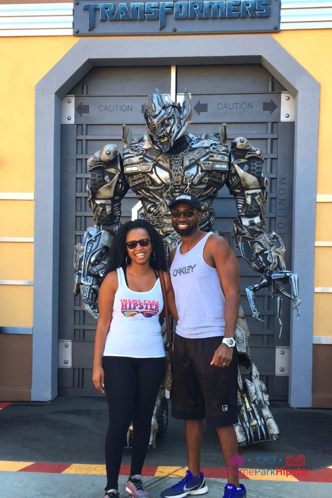 Meeting a Decepticon at Transformers Ride Universal Studios Hollywood with NikkyJ. One of the best rides at Universal Studios Hollywood.