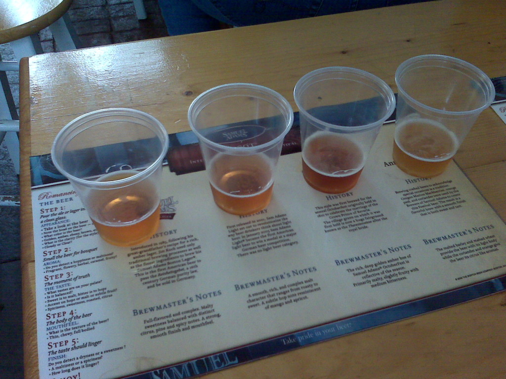 Epcot Food and Wine Festival Beverage Seminar with Samuel Adams Beer. Keep reading to get the best Epcot Food and Wine Festival Tips! Photo Copyright ThemeParkHipster.