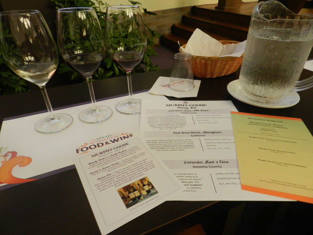 Epcot Food and Wine Festival Seminar with Murphy-Goode Winery. Keep reading to learn about what's new and if the Epcot Food and Wine Festival is worth it?