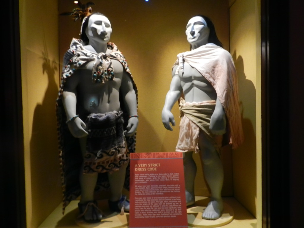 Mexico Pavilion Epcot Artifacts with Mayan Statue of Men