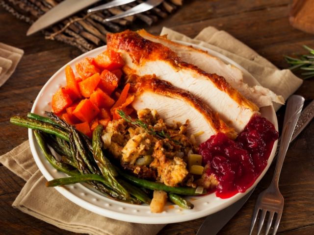Creamy Carrots Roasted Turkey Green Beans Thanksgiving at Disney