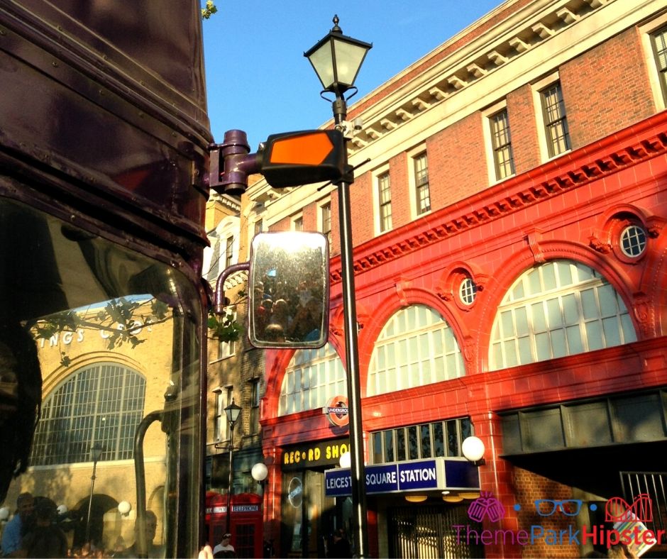 London Facade with Kings Cross Station at Harry Potter World Diagon Alley