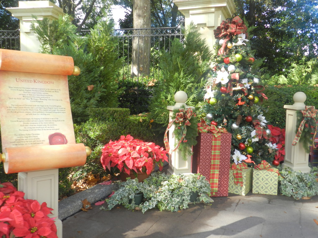Christmas at Epcot 2013 United Kingdom Pavilion