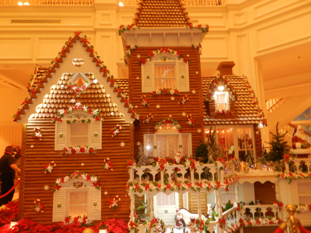 Christmas at the Grand Floridian Resort and Spa life-size ginerbread house