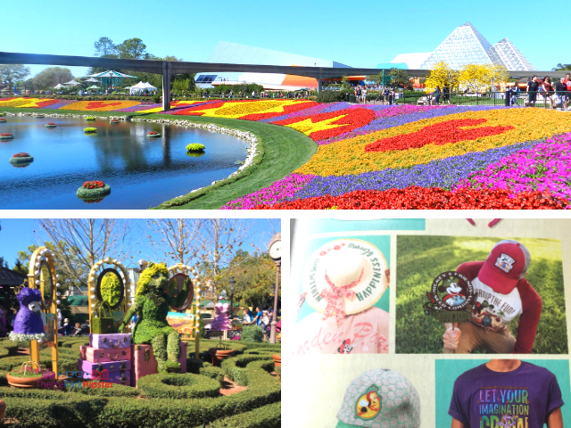 Epcot Flower and Garden Festival Tips with colorful garden topiary and Miss Piggy