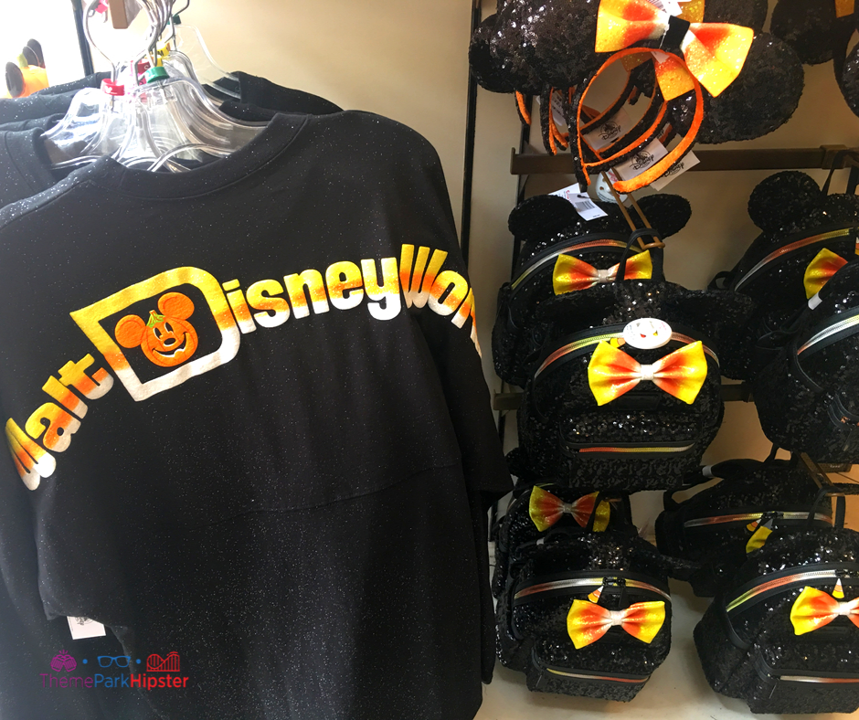 Disney Halloween Merchandise with Candy Corn Spirit Jersey. Keep reading to learn how to get the best Mickey's Not-So-Scary Halloween Party tickets!