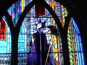 Disney Halloween Movies Stained Glass of Maleficent