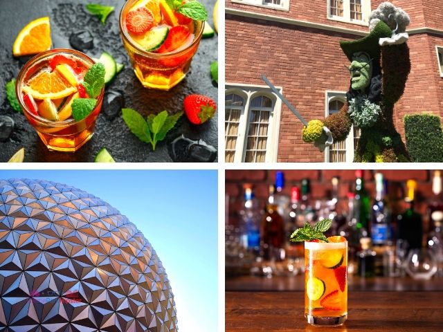 Pimms Cup Recipe and Cocktail at Disney Epcot Theme Park