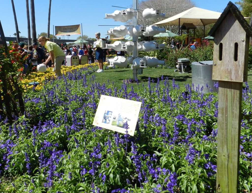 Purple Flower Garden at the Epcot Flower and Garden Festival 2016