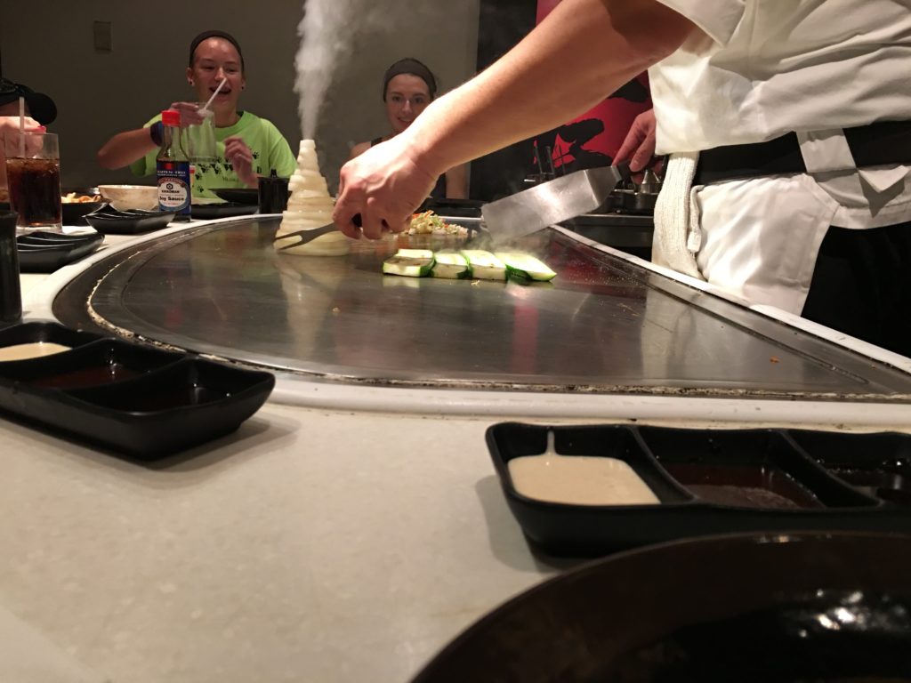 Japan Pavilion at Epcot Hibachi Dinner. Teppan Edo.