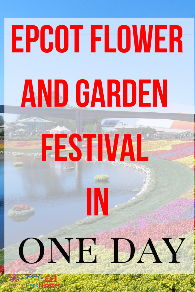 Travel guide to Epcot flower and garden festival itinerary for one day with gardens and topiaries. #epcot