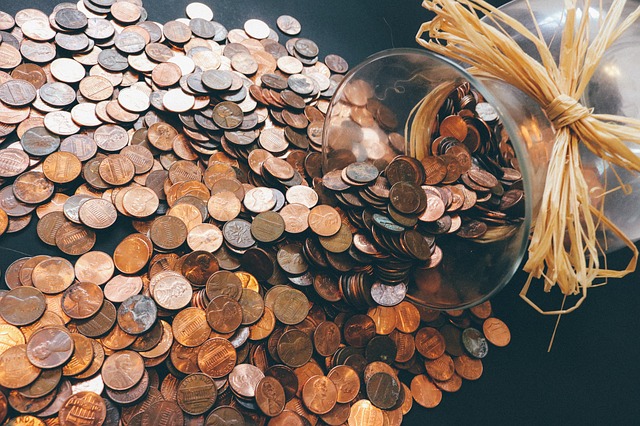 Pennies for penny press machine at Disney