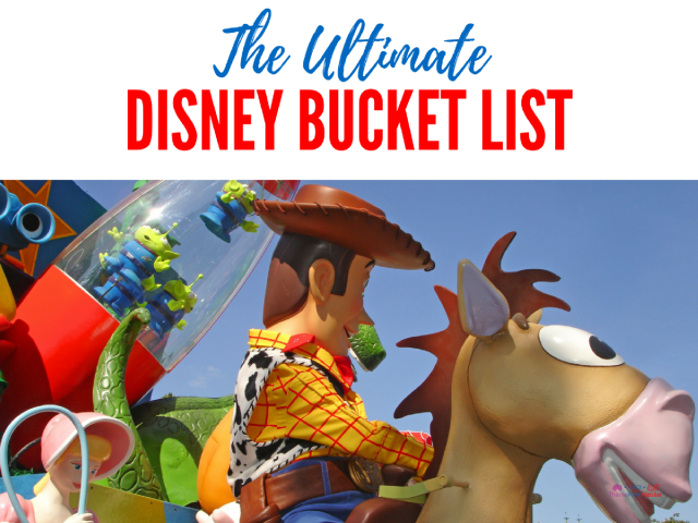 The ultimate walt disney world bucket list