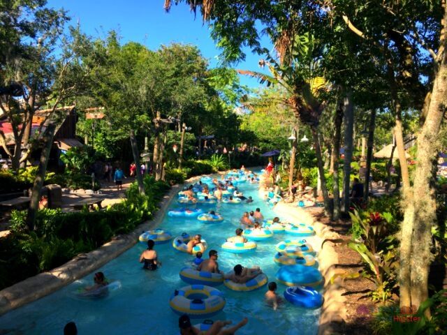 Typhoon Lagoon. One of the best Disney World tips is to cool off in the blue water park lazy river.