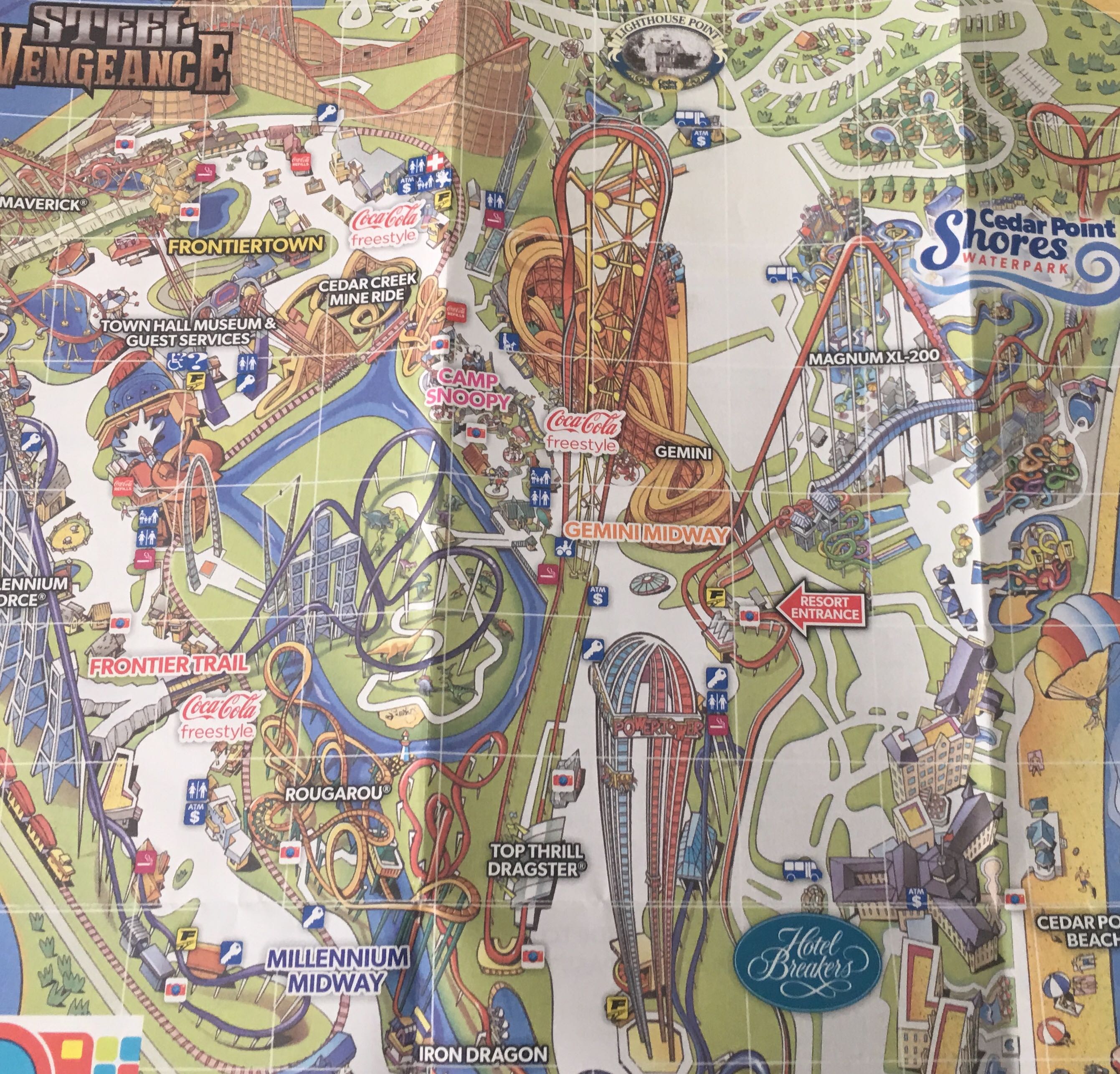 Cedar Point Park Map Printable