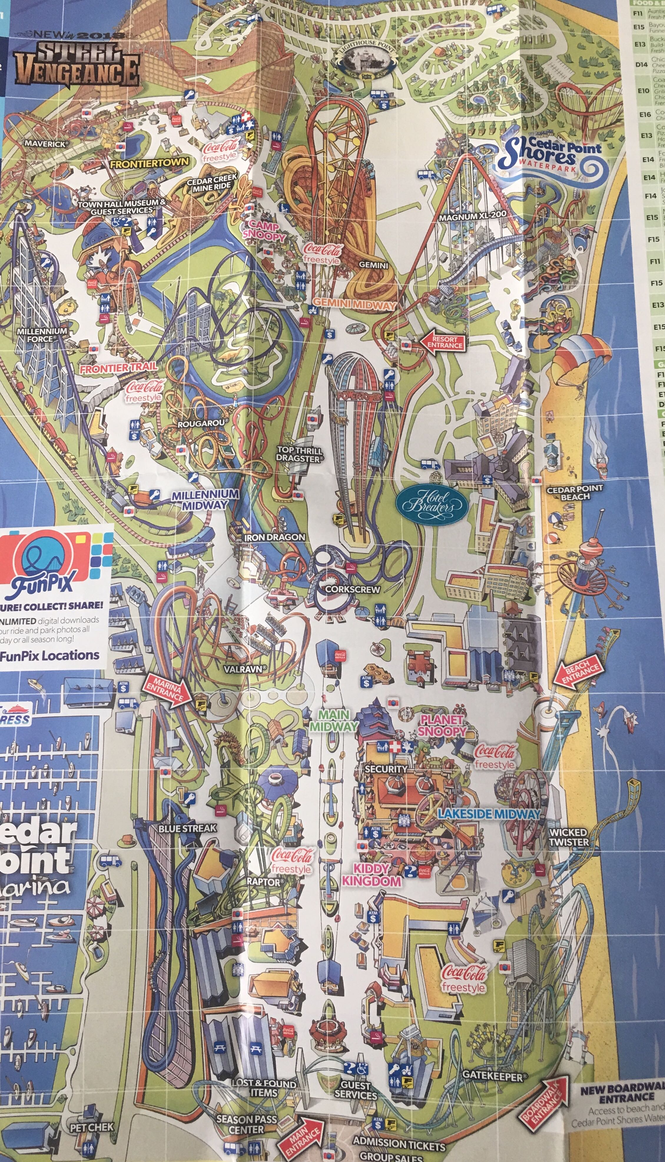 Cedar Point Map 2 - ThemeParkHipster