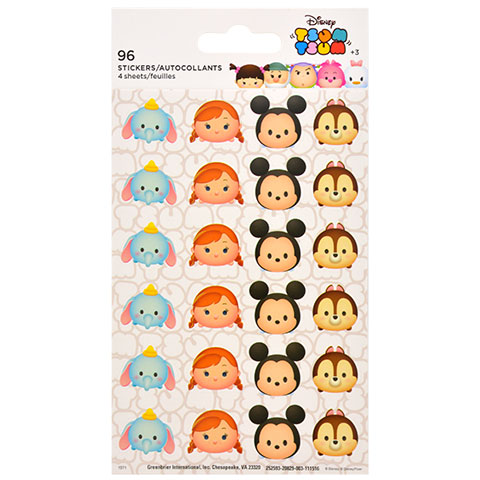 Dumbo, Mickey Mouse Tsum Tsum stickers you could buy for your next Walt Disney World vacation from Dollar Tree. Disney Dollar Tree Packing List