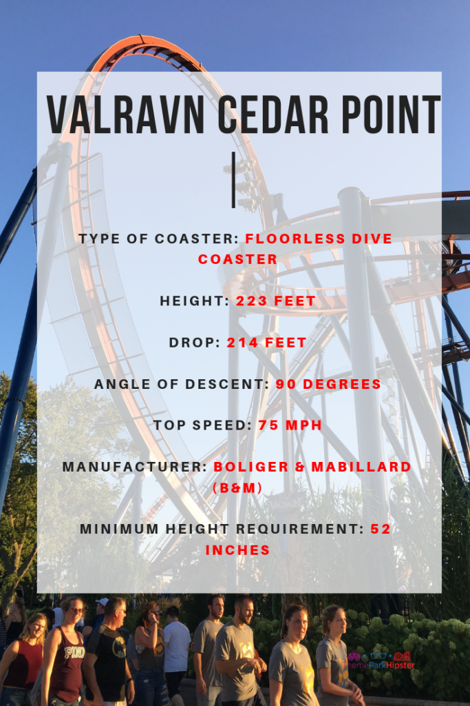 Valravn Cedar Point Roller Coaster Stats Height, Speed, Length