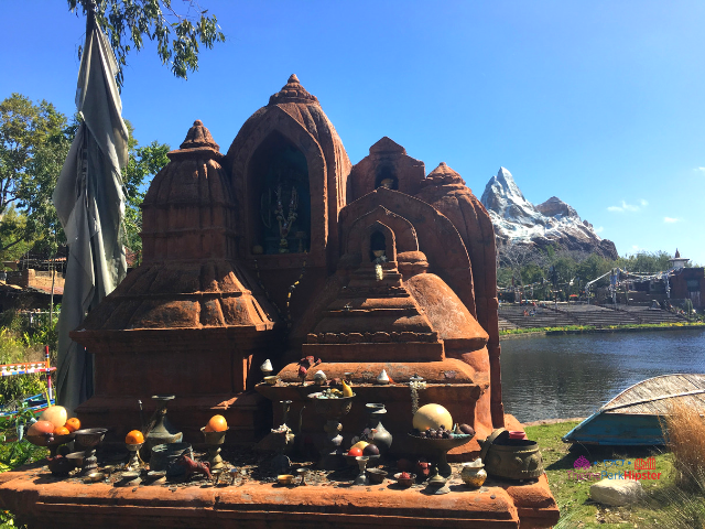 Animal Kingdom Asia Shrine in front of Expedition Everest