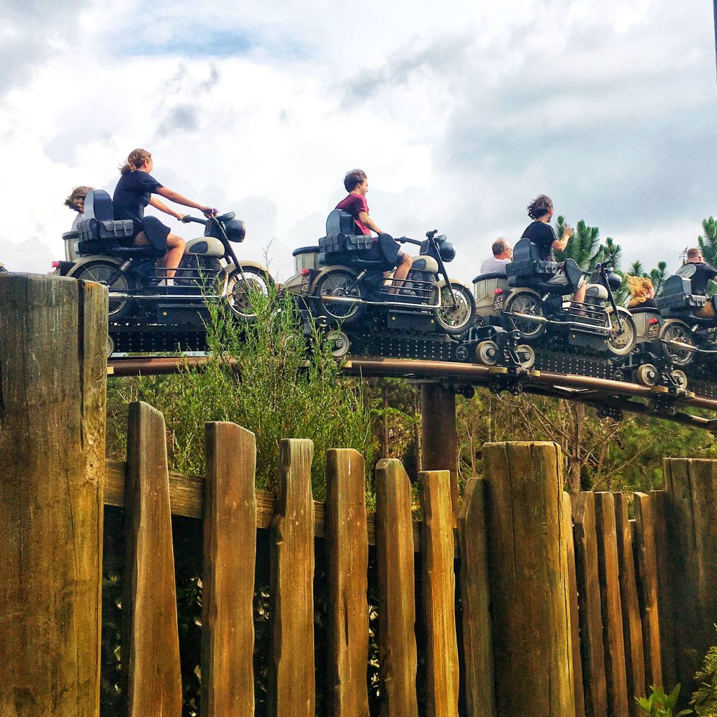 Sirius Motorbike Hagrid Roller Coaster. Keep reading to get The Best Wizarding World of Harry Potter Itinerary.