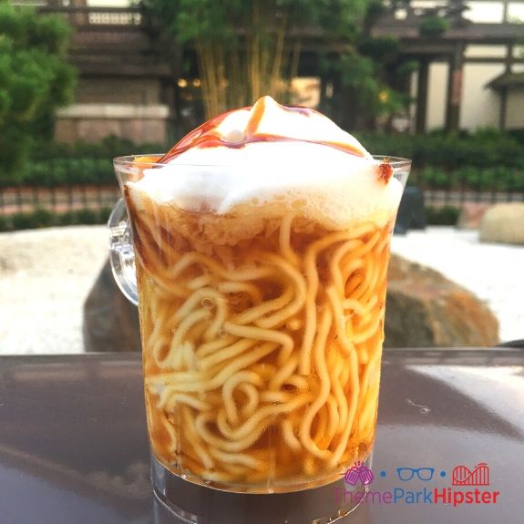 Japan Frothy Ramen at Epcot Food and Wine Festival. Keep reading to get the best Epcot Food and Wine Festival Tips!
