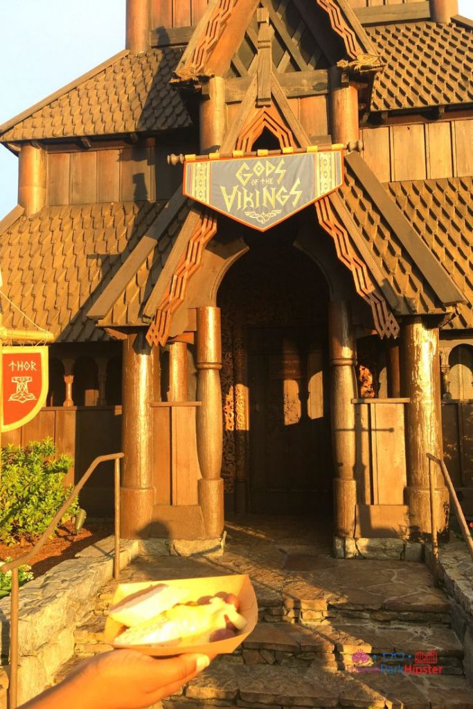 The Norway Staple Church at Epcot where you can get Aass beer on your Epcot Bar Crawl.