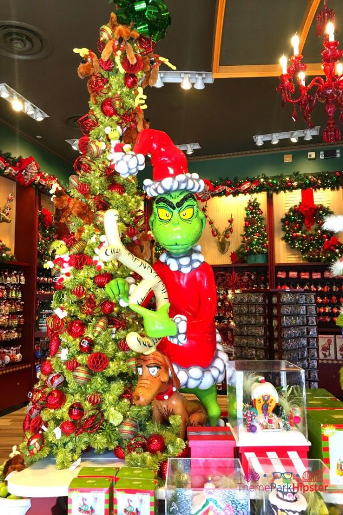 Christmas at Universal Grinchmas Seuss Landing Islands of Adventure with Green Christmas Tree