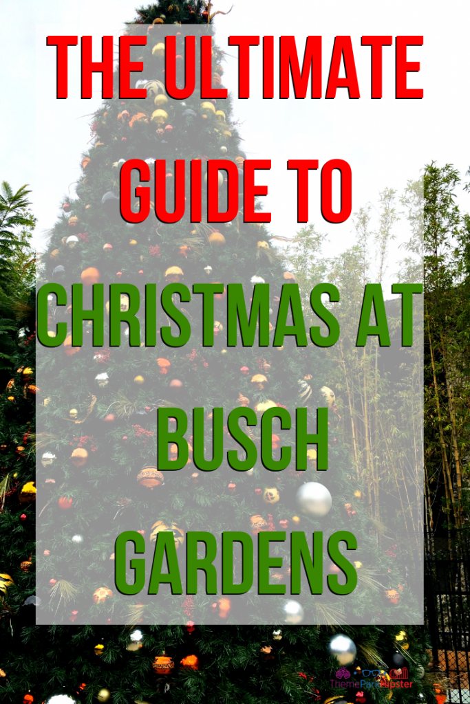 Christmas Town Decoration in Tampa Life Wildlife Tree. Keep reading to get the full guide on doing Christmas at Busch Gardens Tampa! 
