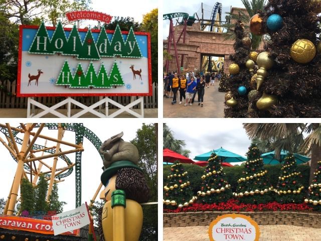 Christmas Town Village at Busch Gardens Holiday Decor