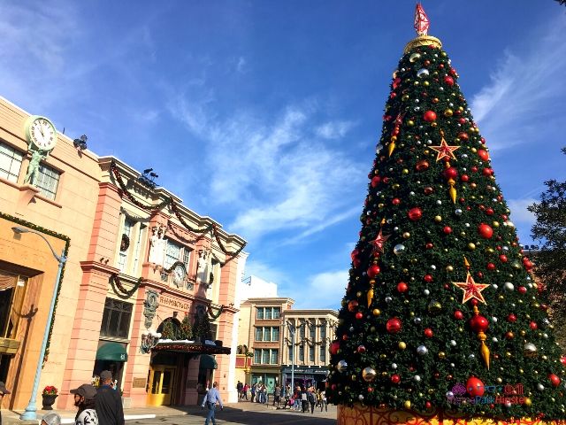 Christmas at Universal with Christmas Tree in Central Park