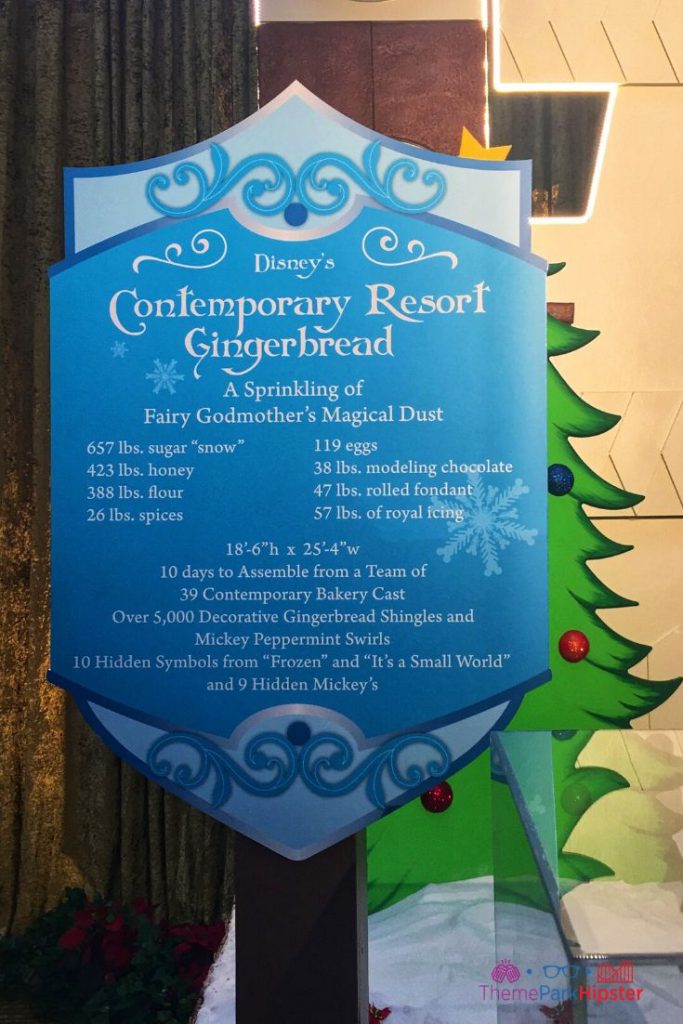 Disney Contemporary Resort Gingerbread House Recipe
