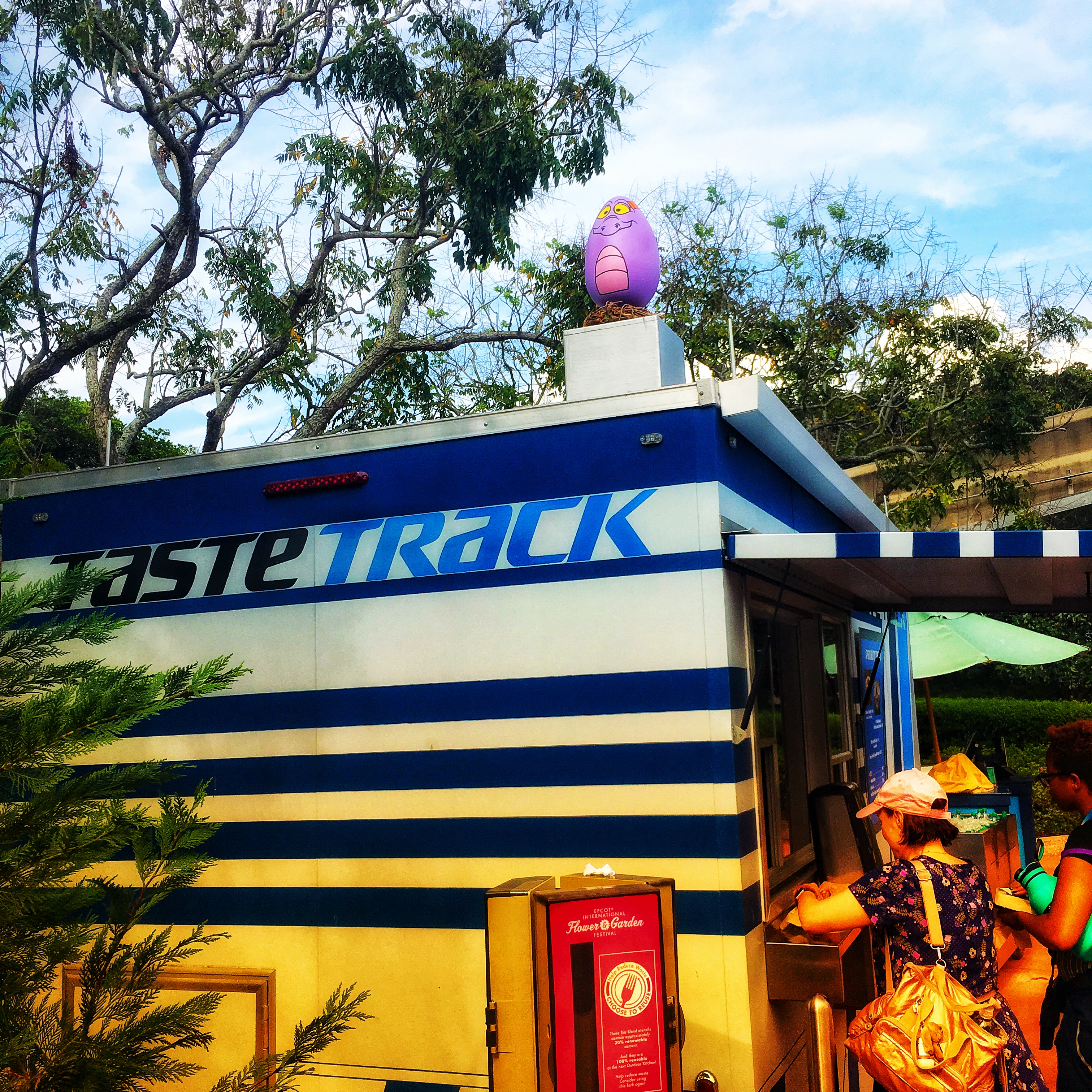 Taste Track at Test Track Epcot Figment. Keep reading learn more about the Epcot Egg Hunt also know as Egg-Stravaganza Scavenger Hunt.