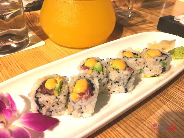 Morimoto Asia Spicy Tuna Roll Masterpiece in Disney Springs 
