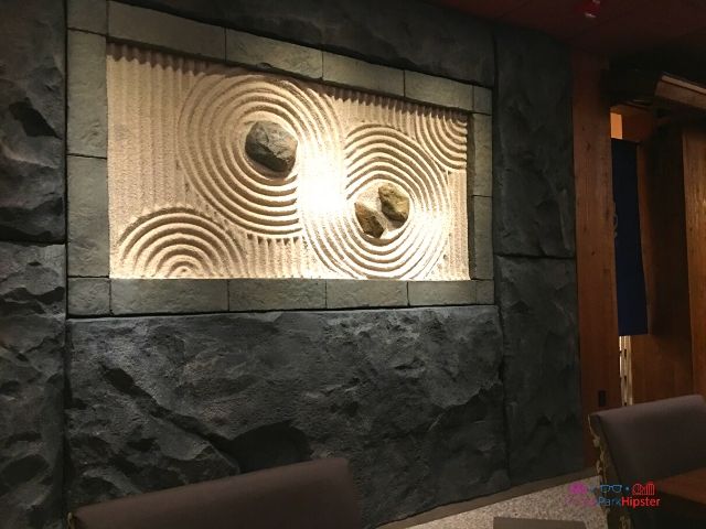 Sand and stone work at Takumi Tei in Epcot