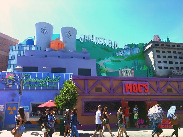 Universal Studios Hollywood California with Simpsons Land Springfield 