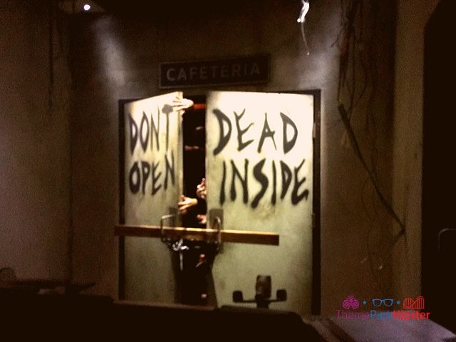 Walking Dead Attraction with Dead Inside Door
