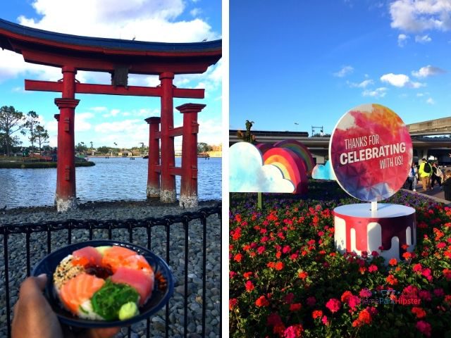 Epcot Festival of the Arts Menu Walt Disney World with Sushi Doughnut #DisneyFood
